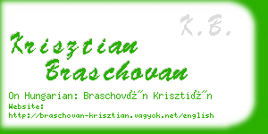 krisztian braschovan business card